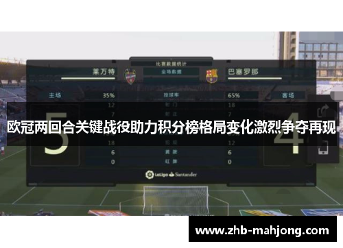欧冠两回合关键战役助力积分榜格局变化激烈争夺再现